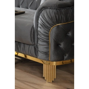 Galaxy Home Furnishings Vanessa Tufted Velvet Loveseat