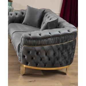 Galaxy Home Furnishings Vanessa Tufted Velvet Sofa