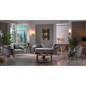 Galaxy Home Furnishings Vanessa Tufted Velvet Living Room Set