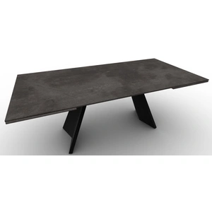Calligaris Icaro W78.7-inch-98.4-inch-118.1-inch Ceramic/Wood Customizable Extendable Rectangular Dining Table