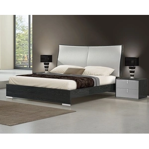J&M Furniture Vera Modern Wood Nightstand, Grey