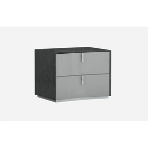 J&M Furniture Vera Modern Wood Nightstand, Grey