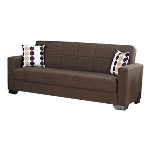 Empire Furniture, USA Vermont Fabric Storage Sleeper Living Room Set, Brown