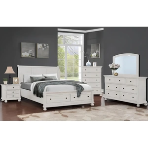 Bella Furniture SM Verona Wood Panel Bedroom Set w/Storage