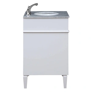 Elegant Lighting Park Ave 24-inch Single Bathroom Vanity Set, White