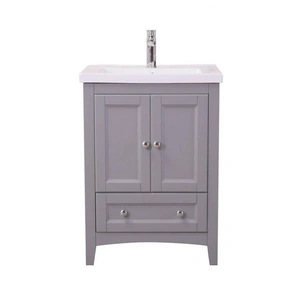 Elegant Lighting Saturn 24-inch Single Bathroom Vanity Set, Medium Grey