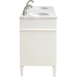 Elegant Lighting Park Avenue 60-inch Double Bathroom Vanity Set, White