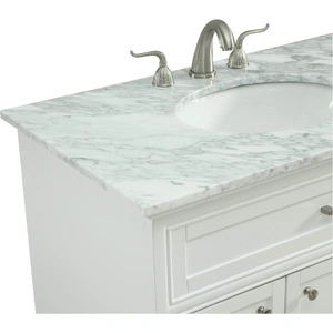Elegant Lighting Americana 36-inch Single Bathroom Vanity Set, White