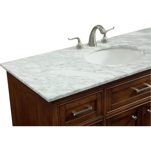 Elegant Lighting Americana 48-inch Single Bathroom Vanity Set, Teak