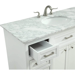 Elegant Lighting Americana 48-inch Single Bathroom Vanity Set, White