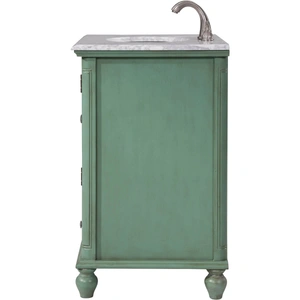 Elegant Lighting Rhodes 30-inch Single Bathroom Vanity Set, Vintage Mint