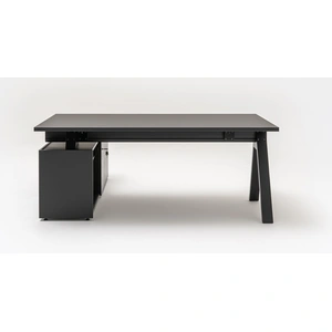 MDD Office Furniture Viga Office Melamine Executive Desk w/Sliding Door Storage