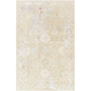 Chandra Vingel Wool/Viscose Rectangular Handmade Rug, Green/Grey/Brown