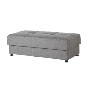 Bellona USA Vision Fabric Ottoman, Diego Gray