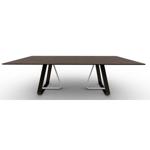 Calligaris Sunshine W98.4-inch Ceramic/Metal Customizable Rectangular Dining Table