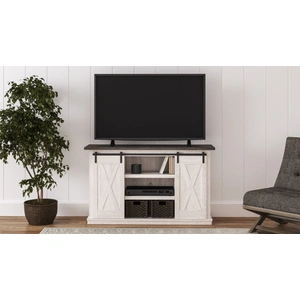 Ashley Furniture Dorrinson 53-inch Medium Industrial TV Stand - Gray & Charcoal, Two-tone