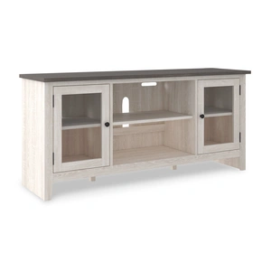 Ashley Furniture Dorrinson 63-inch Two-Tone Industrial TV Stand - Gray & Charcoal, Two-tone