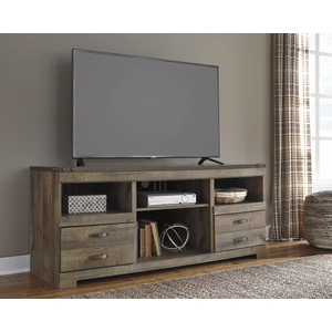 Ashley Furniture Trinell 63-inch Rustic Industrial TV Stand with Drawers - Brown, Brown
