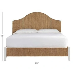 Universal Furniture Seabrook Fabric/Wood Panel Bed, Sailcloth