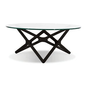 Mobital Quasar Clear Glass Top Coffee Table