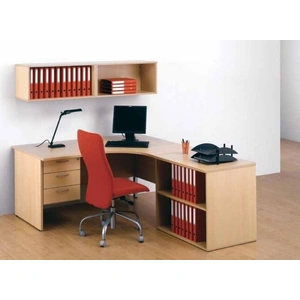 NARBUTAS Optima Lockable Fixed Pedestal w/3 Foil Wrapped Drawers