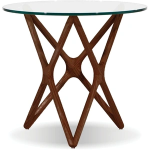 Mobital Quasar Clear Glass Top End Table