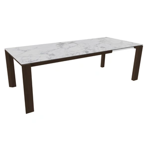 Calligaris Omnia W70.9-inch-94.5-inch Rectangular Ceramic/Wood Veneer Extendable Dining Table