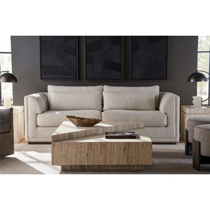 Universal Furniture Daxton Stone Square Coffee Table w/Casters, White