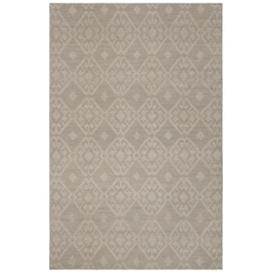 Chandra Winnie Wool Rectangular Handmade Rug, Silver