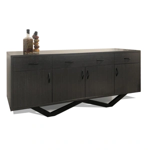 Sharelle Furnishings Windsor Buffet, Matte Lacquer Gray Oak