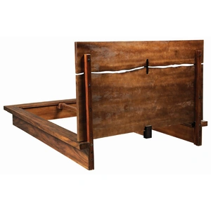 Coaster Winslow Wood Platform Bed, Smokey Walnut/Coffee Bean