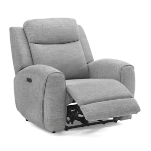 Beverly Hills Furniture Wonder Fabric Power Reclining Chair in Sky