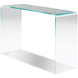 Mobital Glacier Clear Glass Sofa Table