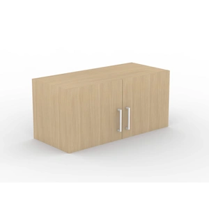 NARBUTAS Uni Melamine Office Wall Mounted Shelf w/2 Doors