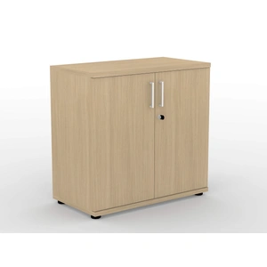 NARBUTAS Uni Melamine Office Lockable Cabinet w/Shelf & 2 Doors