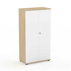 NARBUTAS Uni Melamine Office Lockable Cabinet w/3 Shelves & 2 Doors