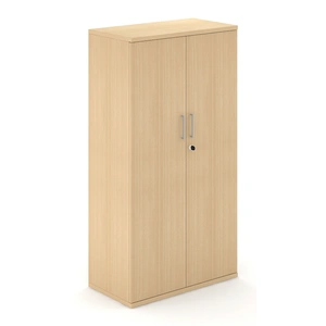 NARBUTAS Uni Melamine Office Lockable Cabinet w/3 Shelves & 2 Doors