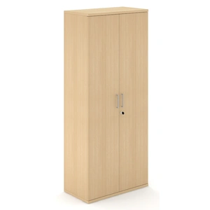 NARBUTAS Uni H73-inch Melamine Office Lockable Cabinet w/4 Shelves & 2 Doors