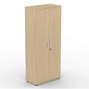 NARBUTAS Uni H73-inch Melamine Office Lockable Cabinet w/4 Shelves & 2 Doors