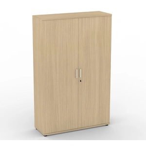 NARBUTAS Uni Melamine Office Lockable Wardrobe & Cabinet w/Metal Pull-Out Hanging Rail