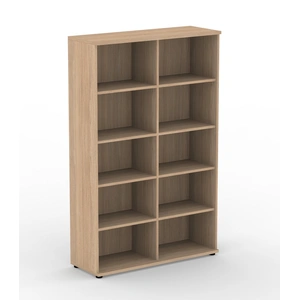 NARBUTAS Uni Melamine Office Bookcase w/10 Shelves