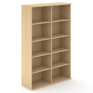 NARBUTAS Uni Melamine Office Bookcase w/10 Shelves