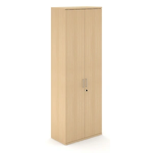 NARBUTAS Uni H88-inch Melamine Office Lockable Cabinet w/4 Shelves & 2 Doors