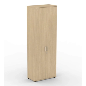 NARBUTAS Uni H88-inch Melamine Office Lockable Cabinet w/4 Shelves & 2 Doors