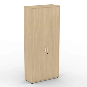 NARBUTAS Uni H88-inch Melamine Office Lockable Cabinet w/4 Shelves & 2 Doors