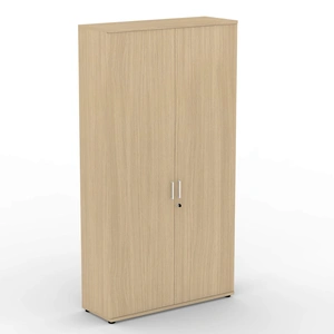 NARBUTAS Uni H88-inch Melamine Office Lockable Cabinet w/4 Shelves & 2 Doors