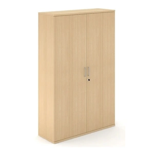 NARBUTAS Uni H73-inch Melamine Office Lockable Cabinet w/4 Shelves & 2 Doors