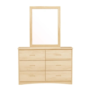 Homelegance Bartly Wood/Wood Veneer Mirror, Natural