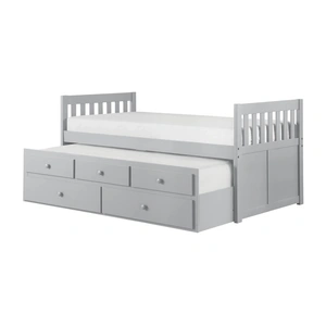 Homelegance Orion Wood Storage Trundle Bed, Twin/Twin Size, Gray
