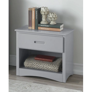 Homelegance Orion Wood Nightstand, Gray